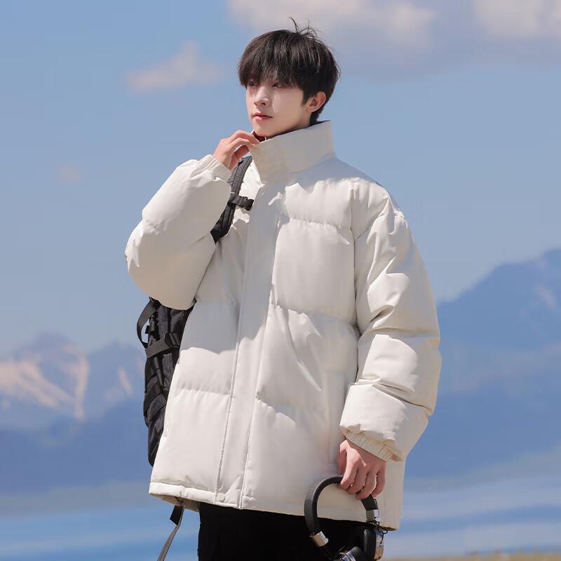 VUUG Men's American Style Loose Stand-Collar Padded Winter Jacket