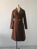 European & American Women's Slim-Fit Double-Breasted Belted Long Woolen Trench Coat