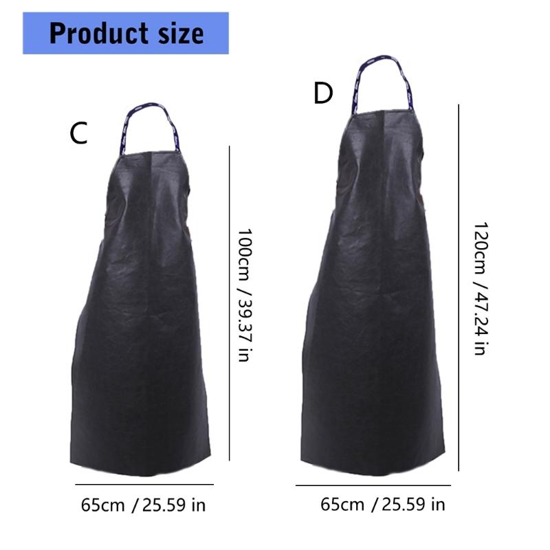 Oil Resistant Waterproof Apron For Kitchen Heavy Duty Workwear Easy Clean Kitchen and Commercial Restaurant Use Apron