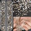 Mix 3D Flatback Nail  12 Grids Mini  Diamonds For Nail Art Glitter Charm Decorative Diy Manicure Art Accessor