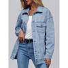 Women's Denim Jacket Denim Long Sleeve Big Button Jacket Fashion Jacket Autumn New