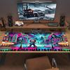 Chucky Farb-Mauspad Großes Gaming-Tischkissen Rutschfeste Laptop-Tablet-Großes Mauspad XXL-Matte Mini-PC-Spielmatte Mit Verriegeltem Rand