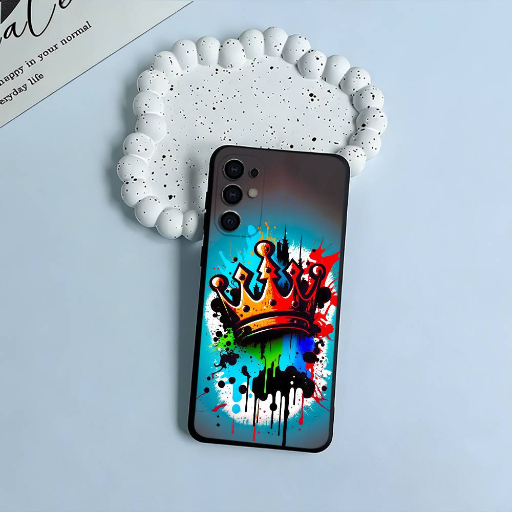 

Cool -Colorful Graffiti Soft Silicone Case for Samsung S25, S24, S21, S22, S23, S30, Ultra, S20, Plus, FE, Lite-Black Samsung S26ULTRA