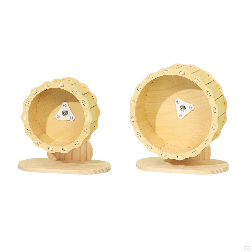 Hamster Wooden Balance Wheel Toy Fitness Supplies Cage Height Adjustable Hedgehog Small Animal