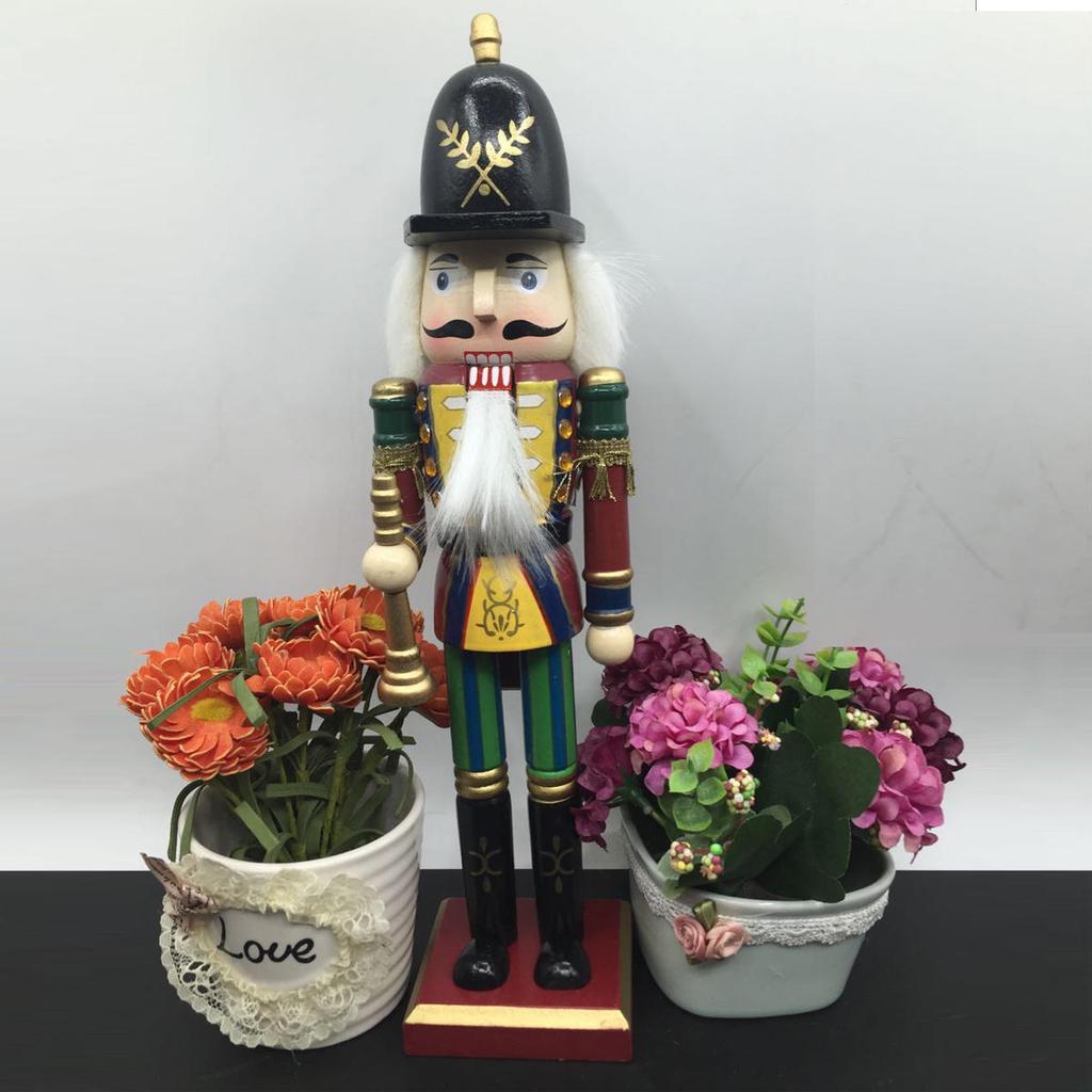 4Pcs 30cm Xmas Christmas Gift Traditional Nutcracker Wooden Guard Ballet Decoration Colorful Cute
