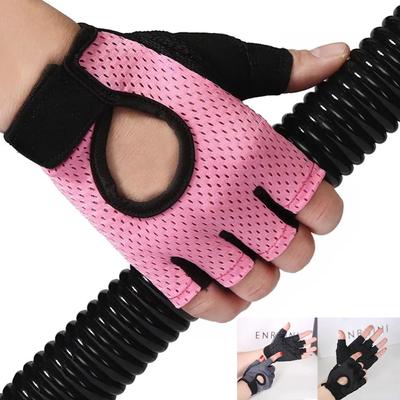 Guanti da Ciclismo Senza Dita Professionali Palestra Fitness Traspiranti Antiscivolo Donna Uomo Mezza Dita Pesca Femminili Guanti per Bicicletta Bike