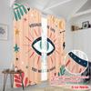 2 Stück 2D Flachdruck Party Fenstervorhänge Visualisieren Auge Traum Leben Polyester Ohne Strom Alle Jahreszeiten Party & Feiertag