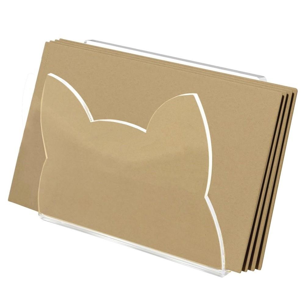 Acrylic Letter Organizer Open Structure Envelope Storage Sorter For Office Desk Home Countertop