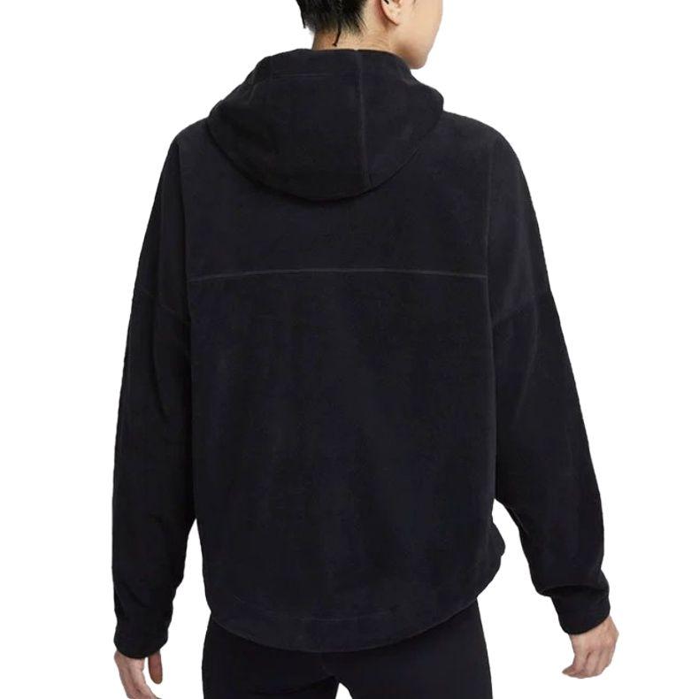 Nike Polar Solid Color Hooded Drop Shoulder Long Sleeve Jacket Women Jacket HV3699-010