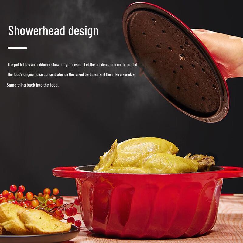 

VISIONS Enamel Cast Iron Stockpot