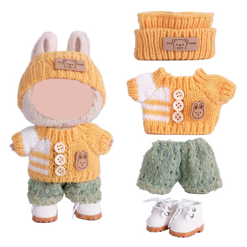 Fashion Doll Clothing Set For Anime Figure Doll 17cm Standing Doll Display Children Interactive DressingUp Doll Clothes