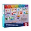 Montessori Mathe Perlen Klemmpuzzle - Zahlenerkennung & Feinmotorik Spielzeug für Kinder