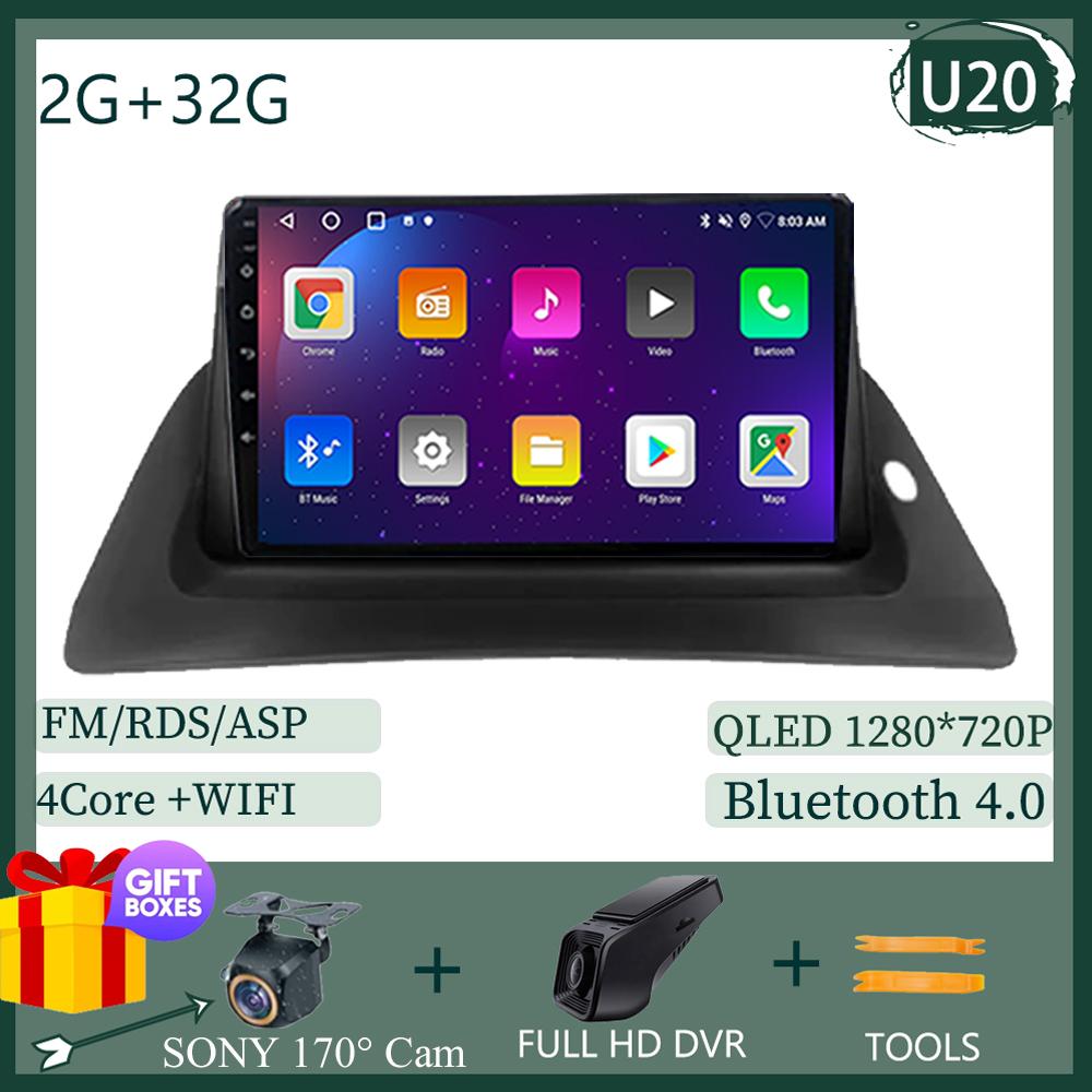 Multimedia Android 14 For Renault Kangoo 2015 - 2018 Car Radio Player QLED Screen Carplay Navigation WIFI 5G NO 2 DIN DVD BT