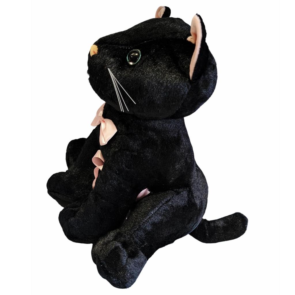 Plush Warm and Fluffy Black Kuroneko Perfect As a Gift or 761614 Q-FLA Toy, Kitten, Cat, Animal, Celebration,