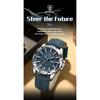 POEDAGAR Original Man Wristwatch Top Luxury Waterproof Luminous Date Week Watch for Men Quartz Sport Leather Watches Reloj