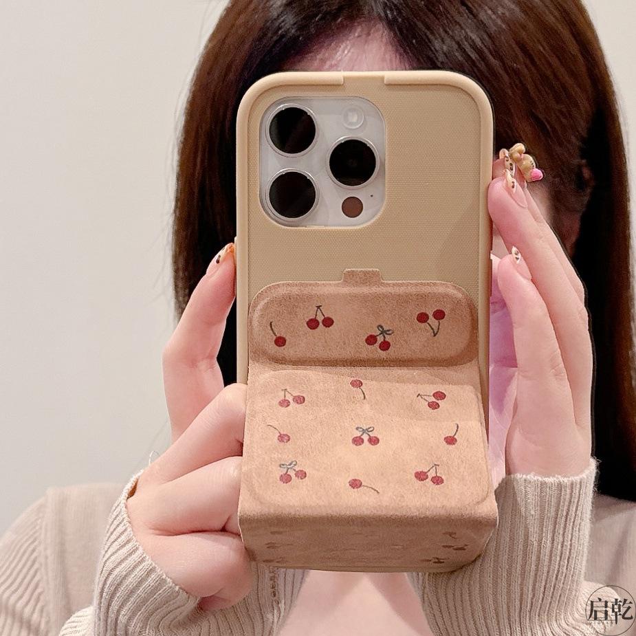 Składana podstawka magnetyczna Flip Cherry do etui na telefon IPhone16/15 dla Apple 14/13promax