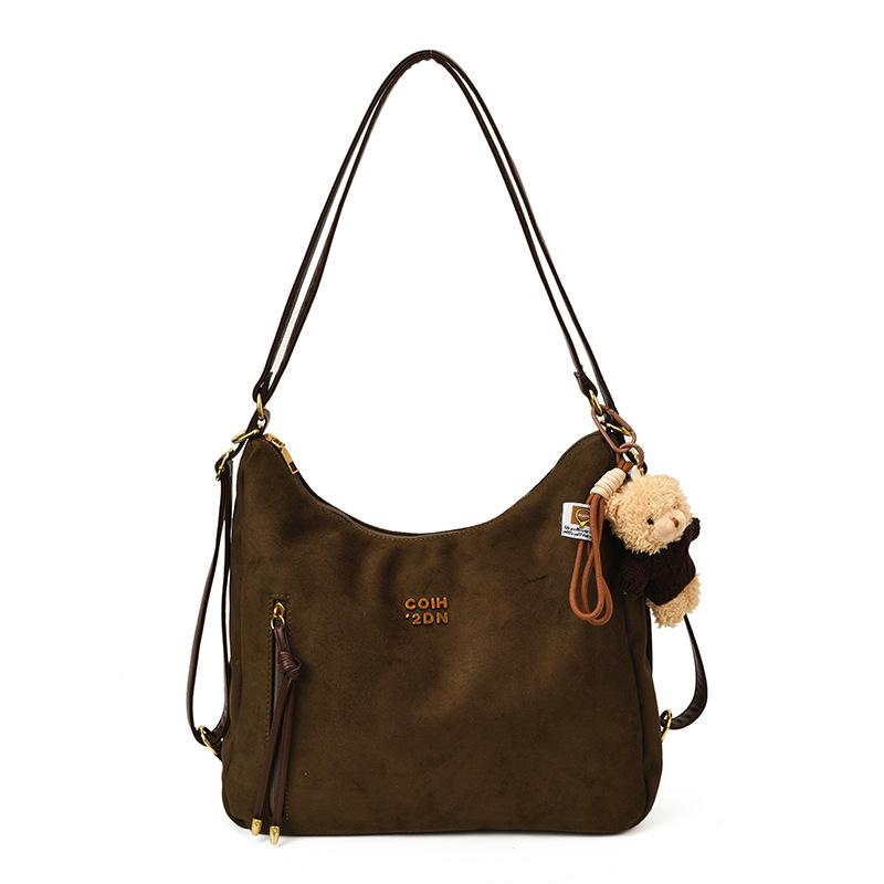 Lässige Pendler-Tragetasche Damen große Kapazität 2025 neue Schulter-Umhängetasche Retro-Mode leichter Rucksack