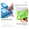 Large Silicone Ice Cube Mold with Lid 9-Cavity Sphere Mold for Whiskey Cocktails Easy-Release Leak-Proof Ice Tray for Freezer And Drinks