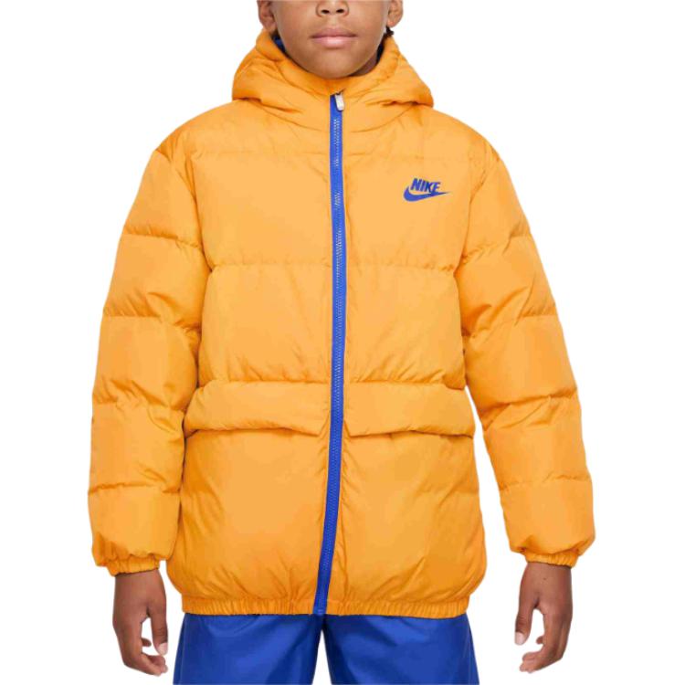 

Nike Down Jacket Fashionable Versatile Warm Kids Jackets Ochre DZ9965-752 XL