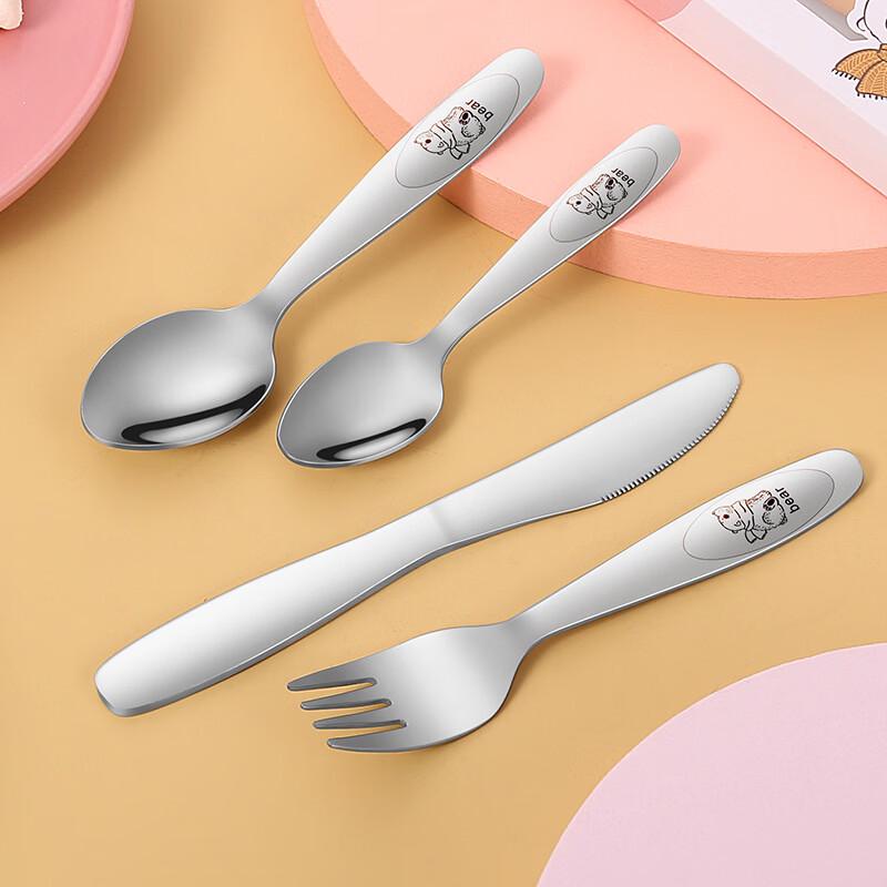 Children's Cartoon Stainless Steel Cutlery Set