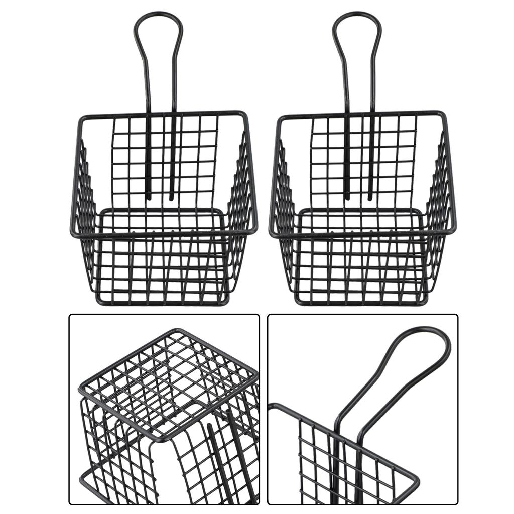 1pc Potato Fries Basket For French Fries Basket Food Bucket Snack Chips Container Tableware Pub Nightclub Snack Basket