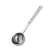 Long Handle Measuring Spoons, 4 Piece 304 Steel Set with 5Ml 10Ml 15Ml 30Ml Labeled Scoops for Deep Ingredient Container