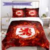 Middlesbrough FC Printed 3PCS Bedding Set Breathable Duvet Cover with Pillowcases Decorative Bed Linen for Bedroom Home