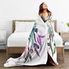 Printed Blanket Comfortable Soft Sofa Talk Blanket