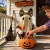 Halloween Decor Pumpkin Ghost Plush Figure With Pp Cotton Filling For Spooky Home Display