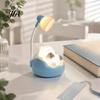 Soft Warm Glow Bedside Light Sleeping Cat Night for Kids, Rechargeable LED Nursery Lamp, Cute Kids Adjustable Brightness Touch Bedroom Baby Room Small