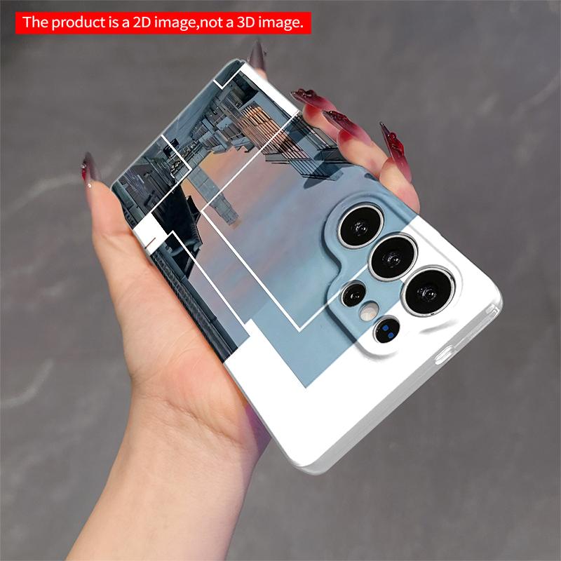 2DFlat Samsung Phone Case Urban Skyline Collage Phone Case Applicable To Galaxy S22 S23 S24 S25ULTRA S26 A12 A13 A14 A15 A16 A34 A35 A54 A55