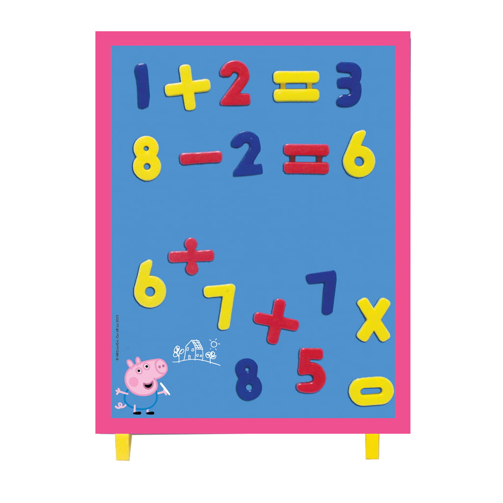 Diakakis Double-Sided Magnetic Board with Numbers - Peppa Pig