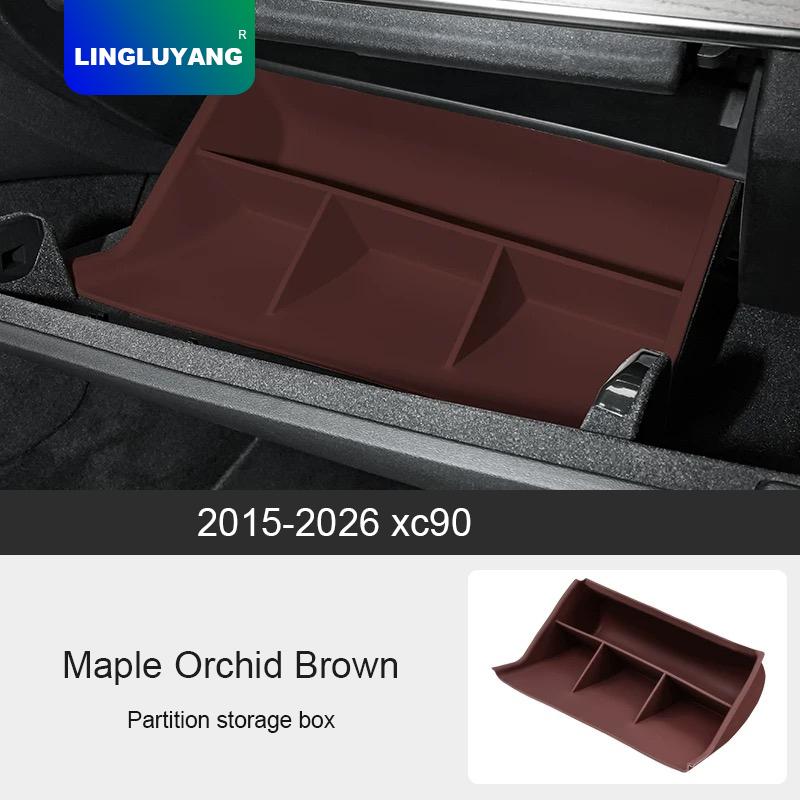 Für Volvo XC60 S90 XC90 Beifahrer-Handschuhfach Trennwand Aufbewahrungsbox Aufbewahrungsbox Innendekoration