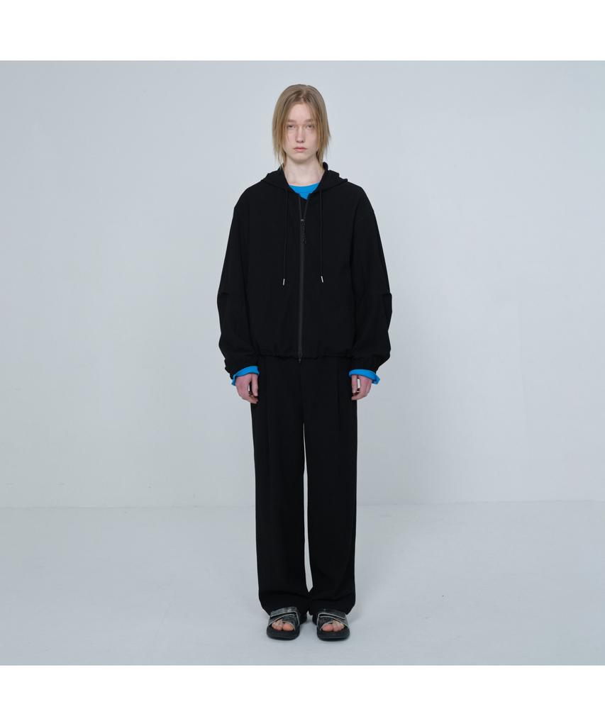 Keoseuuteommellou [Online Only] Black Crinkled Wide Fit Pants Cqpam26211Bkx
