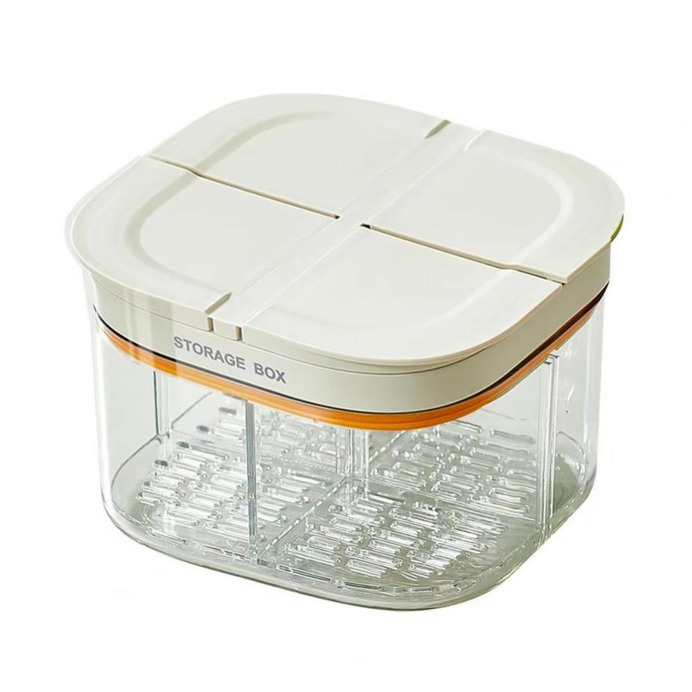 Transparent Garlic Storage Containers BPA Free Kitchen Food Crisper Case Herb