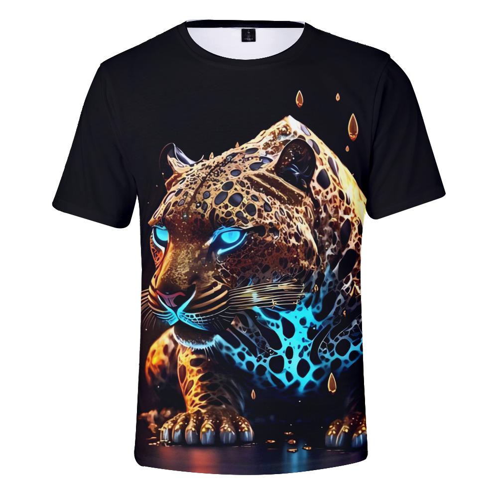 

Мужские рубашки с леопардовым принтом, топы с короткими рукавами, унисекс, уличная одежда 8XL зелёный