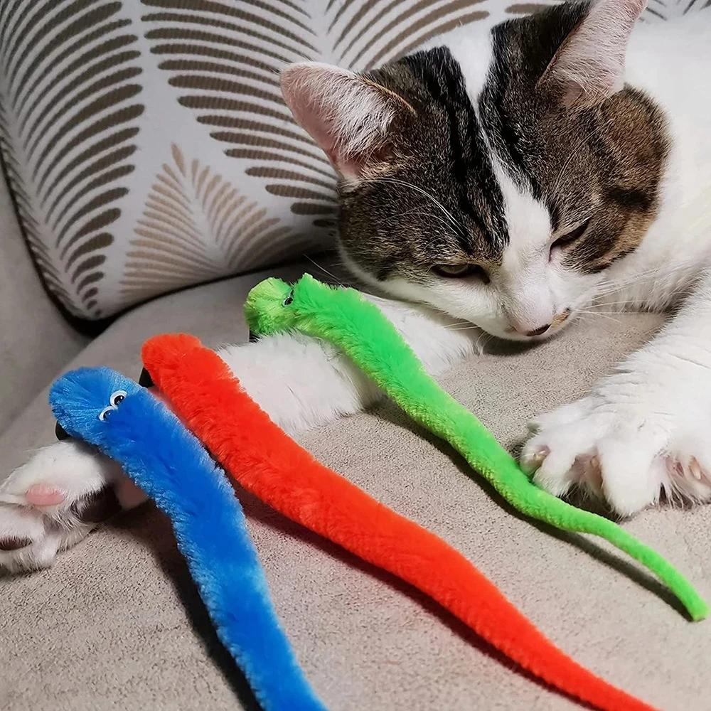 Plüsch Katze Spielzeug Zubehör Würmer Ersatzkopf Lustiger Katzenstab Haustierspielzeug 5/10/6/11 Stück