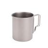6pcs Ti Camping Cup Set with Fork Spoon Lightweight Water Mug for Backpacking Hiking Picnic Travel 4 Cups + 2 Fork Spoon