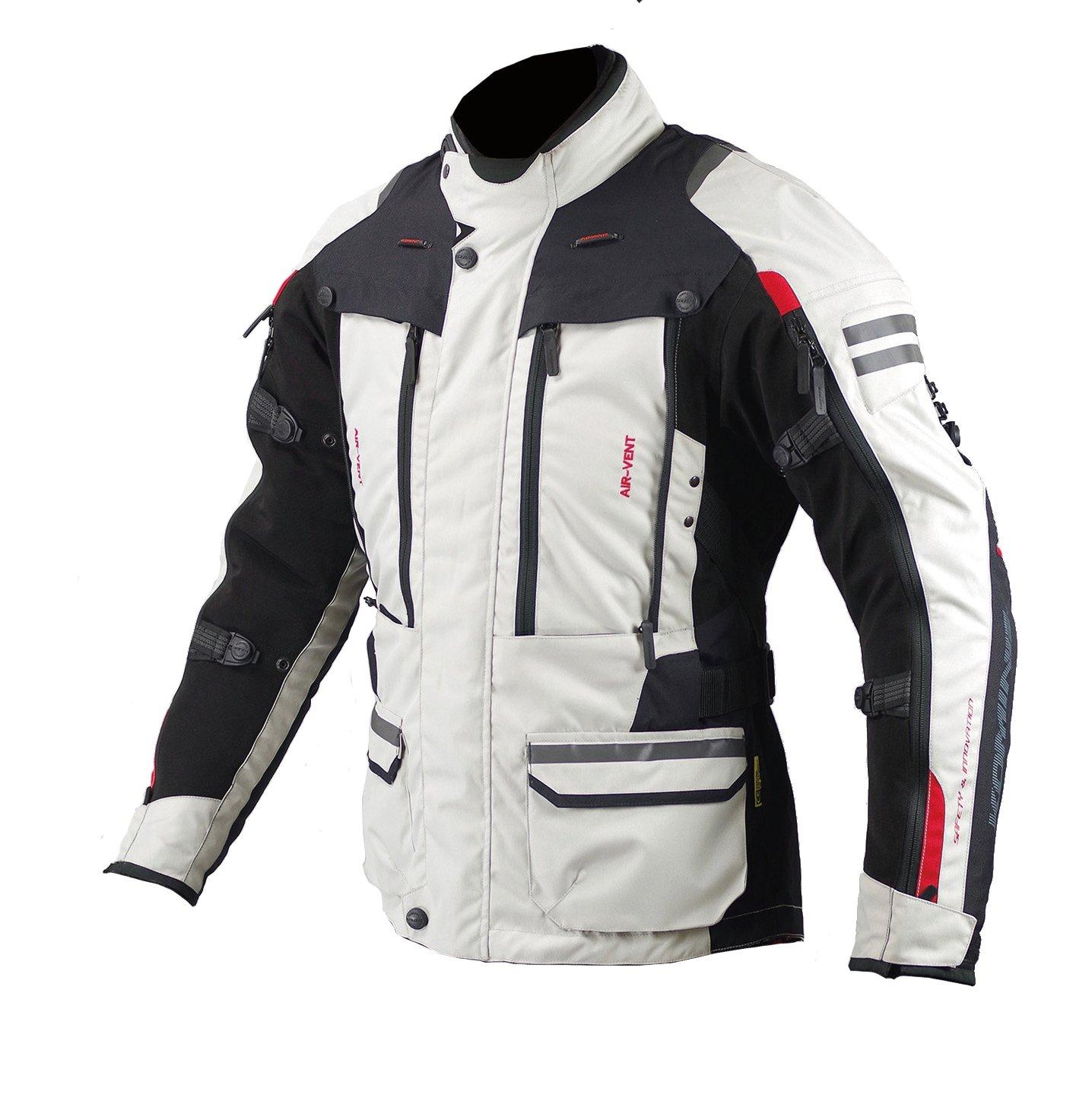 

Мотоциклетная куртка KOMINE для тура на целый год Rama II M 1017, всесезонная, водонепроницаемая, защитная, стандарт CE, эластичный материал - цвет слоновой кости/черный JK-574