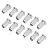 12PCS Guitar Bridge Body Through Ferrules Replacement Metal Electric Guitar String Bushings