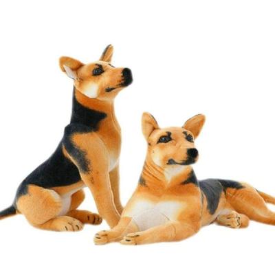 Kosedyr Plysj Simulering Schæferhund Dukke Plysjleke Kreativt Kosedyr Hærhund Leke Kawaii Gave Til Barn Jente Gutt