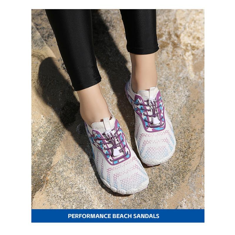 Damskor för snabbtorkande vatten Camouflagemönster Barfota Aqua-skor för strand & vandring