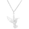 Hummingbird Pendant Necklace, Women's Stainless Steel Minimalist Jewelry