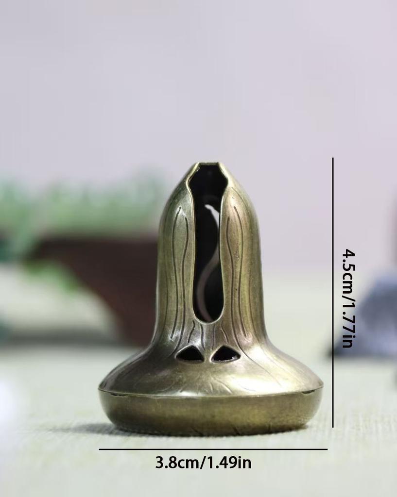 Buddhist Utensils Incense Burner Lotus Incense Censer Archaic Copper Alloy Sandalwood House Furnishings Home Office Decoration