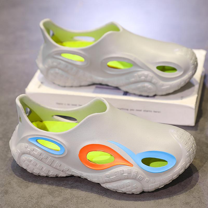 Модные Новые Лаконичные Мужские Слипоны EVA Водонепроницаемые Сандалии Мужская Летняя — фото 4