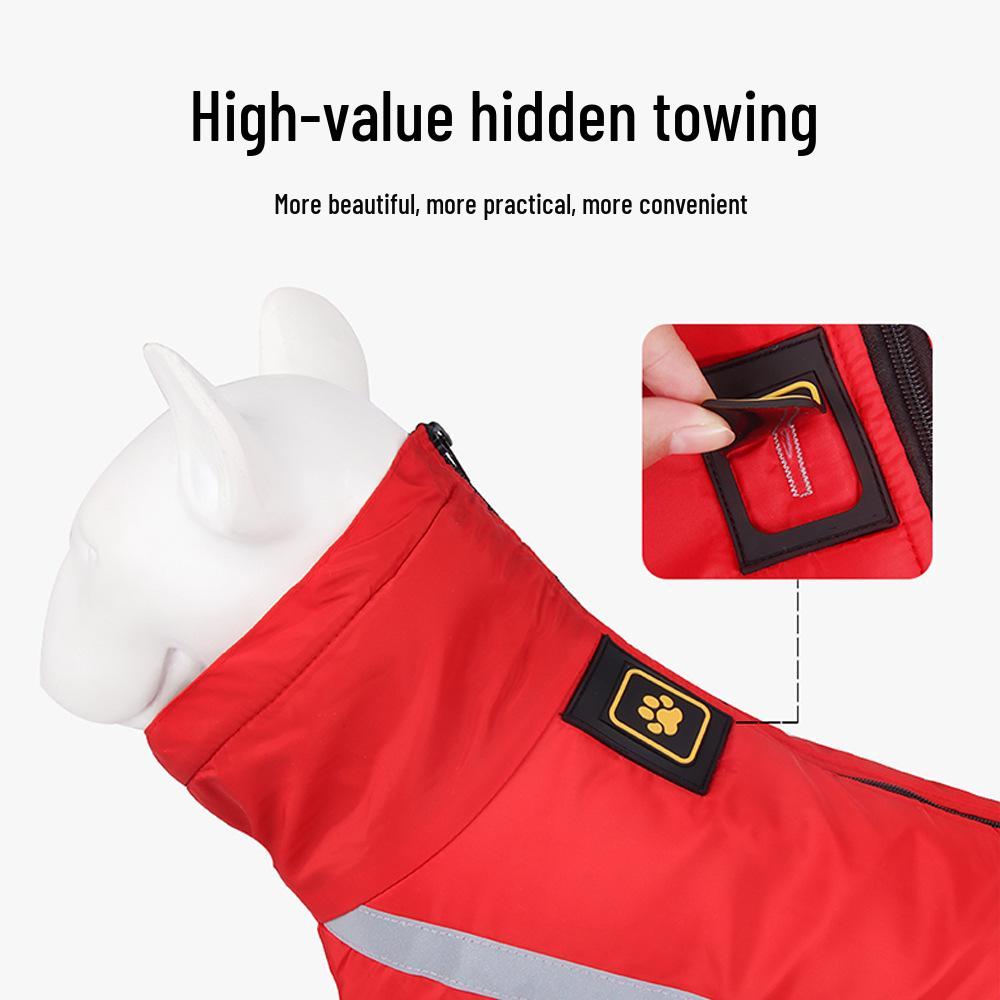 Multicolor Autumn & Winter Dog Jacket - Warm, Cold-Proof, Thickened Cotton