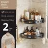 2pcs Bathroom Shampoo Holder, Shower Caddy Shelves, Storage Shelf Towel, Holder Shelves For Bathroom,No Punching Required