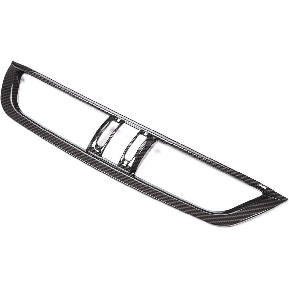 ABS Car Center Console Air Conditioning Outlet Vent Frame for Alfa Romeo Giulia 2017-2020 (Carbon Fiber)