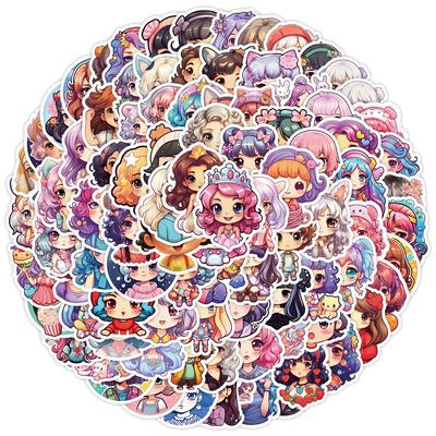 100 Cute Style Kawaii Girls Doodle Stickers Children's Stickers Suitcase Waterproof Decorative Stickers