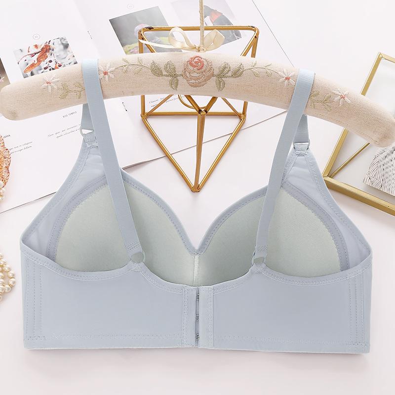 Oddychający i Błyszczący Biustonosz Damski - Niemagnetyczny Design Cienkich Miseczek, Zbierający, Wygodny i Dopasowany, Elegancka Bielizna Ciążowa/Damska